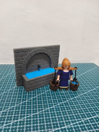 Fuente de agua para Playmobil