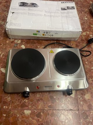 Severin Placa Cocina Doble Eléctrica 2 Fuegos