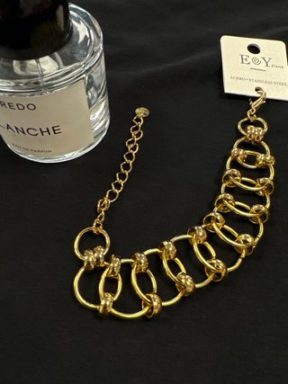 Pulsera EY Elena Acero Baño Oro
