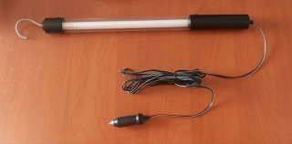 Luz Fluorescente Coche 12V con Gancho