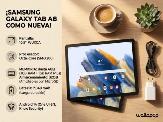 Samsung Galaxy Tab A8 10.5 3/4GB+32GB como nueva