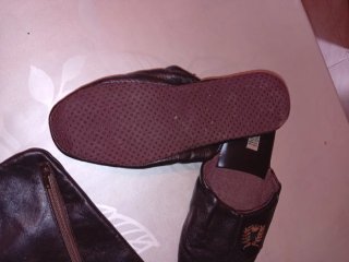 Zapatillas de cuero Hobby hose hombre