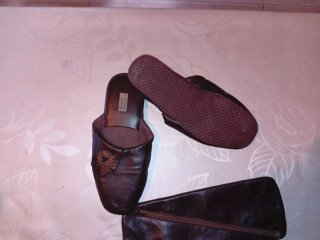 Zapatillas de cuero Hobby hose hombre