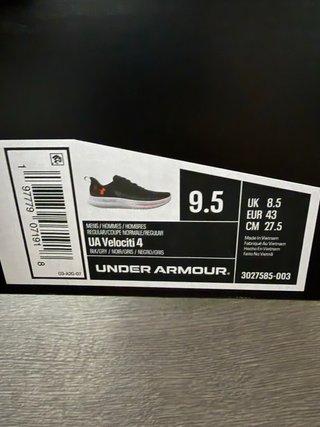 Zapatillas Under Armour Flow Negro/Rojo T-43