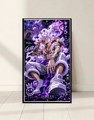 1 Póster Tamaño A3 Anime Monkey D. Luffy Gear 5