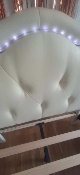Cama completa con luces LED, cama individual