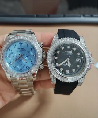 Reloj Seiko Acero Inoxidable Bisel Diamantes