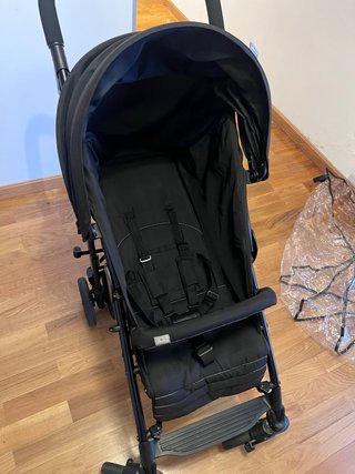 Silla de paseo Chicco Lite Way Negra + accesorios