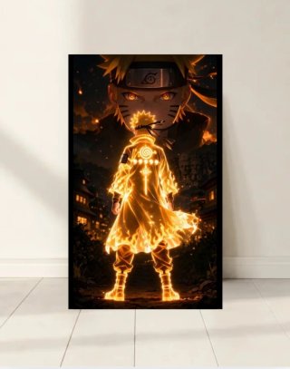 Cuadro/Póster Naruto Llamas Doradas