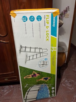 Escalera Piscina Metal/Plástico