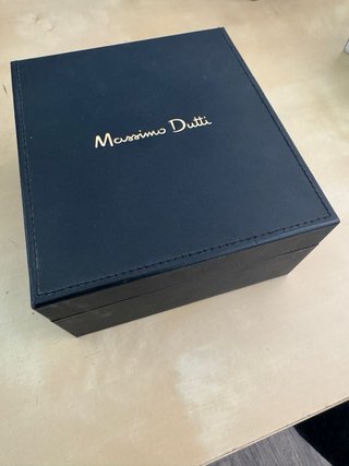 Reloj Massimo Dutti Cronógrafo Plata y Azul