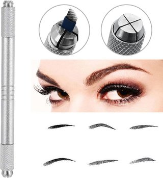 Pluma Tebori Microblading Doble Cabezal