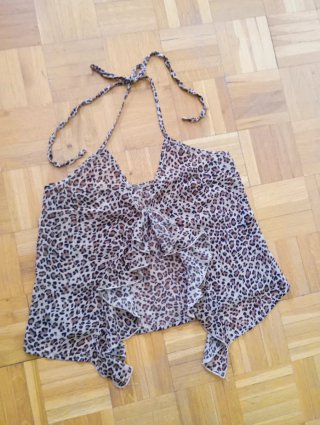 Top Shein Estampado Animal