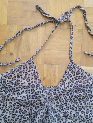 Top Shein Estampado Animal