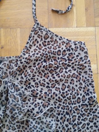 Top Shein Estampado Animal