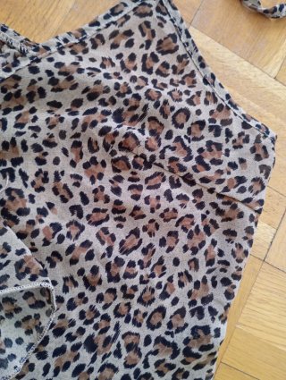 Top Shein Estampado Animal