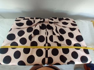 Vestido Junco y Arena de  lunares beige/negro