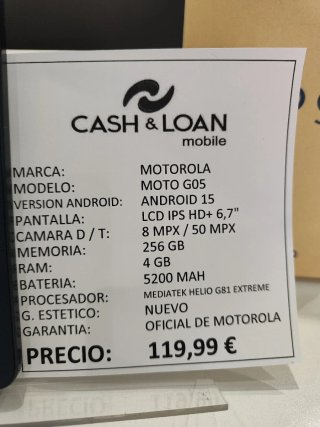 Motorola Moto G05 256GB Azul Nuevo