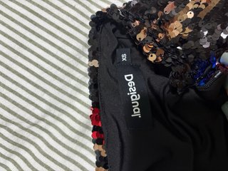 Falda Desigual Lentejuelas Multicolor