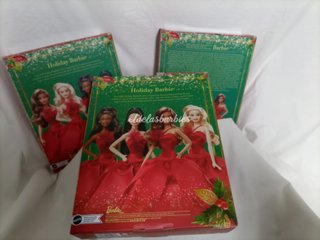 Barbie Collector Holidays 2022 lotto di 3 bambole