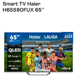 Smart TV Haier H65S80FUX 65'' SIN ABRIR