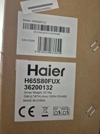 Smart TV Haier H65S80FUX 65'' SIN ABRIR