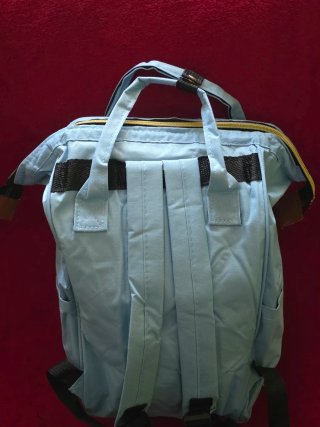 Mochila Pañalera Azul Bebé