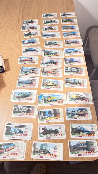 Cupones ferroviarios 1999 (38 ediciones distintas)