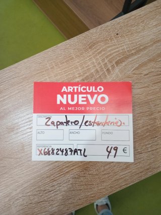 Zapatero/Estantería Madera y Metal