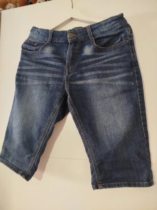 Pantalón corto vaquero denim azul