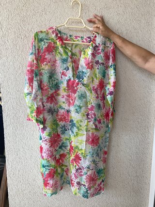 Caftán de seda Andres Sarda talla única