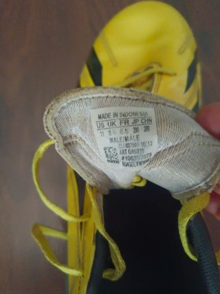 Zapatillas Adidas Fútbol Tacos Amarillas
