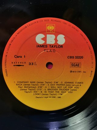 Disco, LP, vinilo, James Taylor - Flag , album, 1979, spain