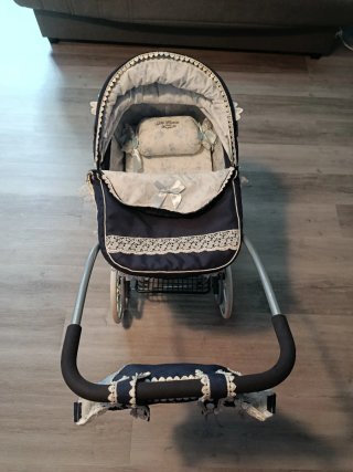 Carrito de bebé clásico azul marino