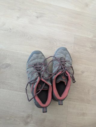 Merrell Bambas Trail Running Gris/Rosa