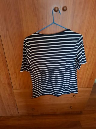 Camiseta rayas azul y blanco Corte Inglés Talla XS