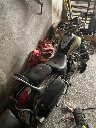 Moto Custom Norton Beige/Negro