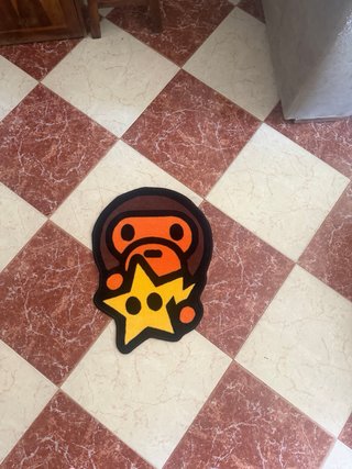 Alfombra Bape Estrella Naranja