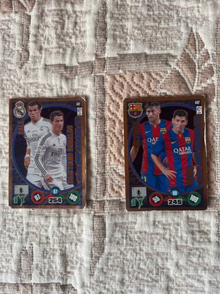 Cromos fútbol Duos Imparables Messi-Neymar y Bale-