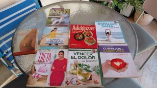 Lote de 8 libros salud, dieta y nutrición