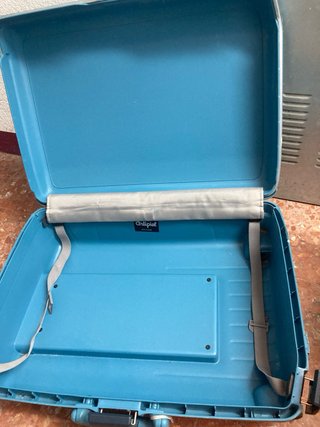 Maleta Samsonite rígida azul 56x44x22