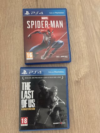 Pack PS4: The Last of Us 1 y 2 + Spiderman