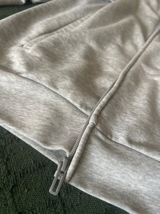 Sudadera Adidas Gris con Cremallera