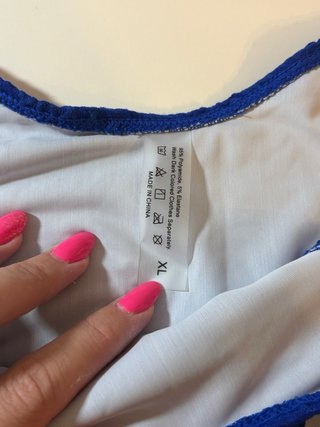 Costume da bagno due pezzi blu