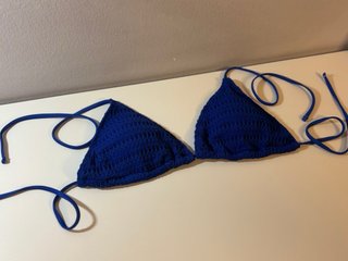 Costume da bagno due pezzi blu
