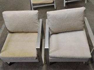 2 Butacas y Sillón 3 Plazas Aluminio