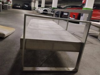 2 Butacas y Sillón 3 Plazas Aluminio