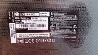 TV LG Smart TV webOS UF6407