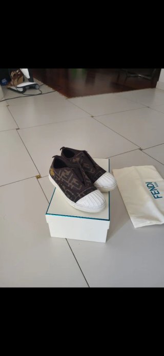 Scarpe Fendi Bambino Marrone/Oro