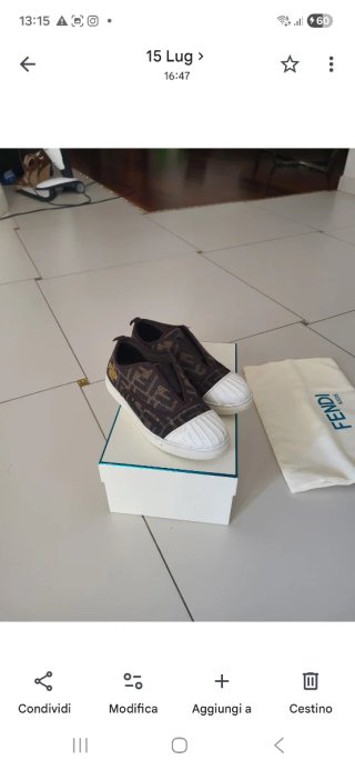 Scarpe Fendi Bambino Marrone/Oro